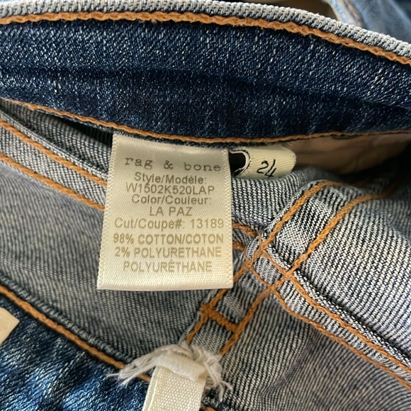 Rag & Bone Distressed Skinny Jeans Size 24 - Picture 9 of 9
